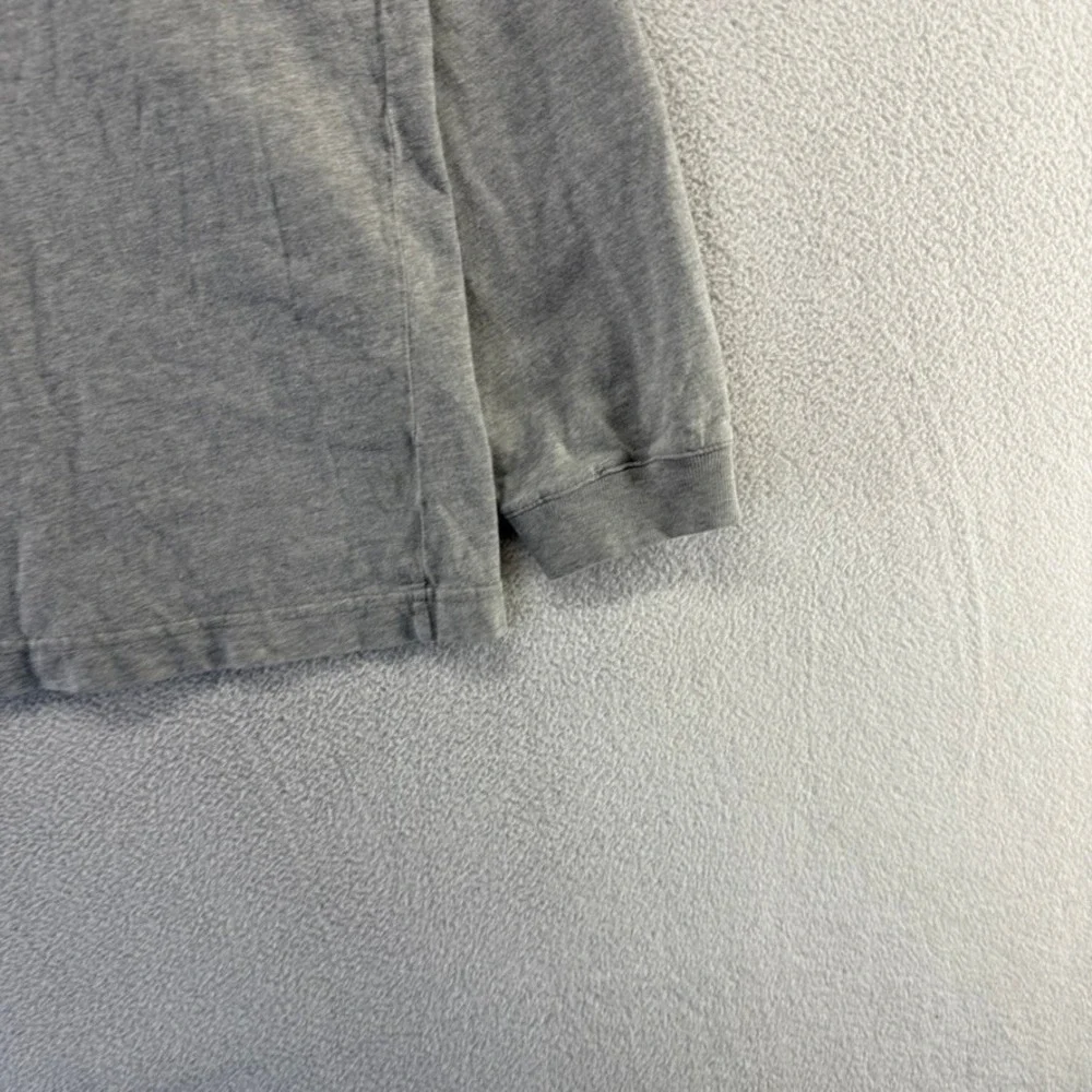 Vintage Banana Republic Blank Shirt Men's Large Gray Safari Travel Crewneck 90s